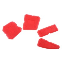 Caulking Tool Kit Joint Sealant Silicone Edge Remover Scraper 4pcs Blue And Red Hand Tools Combination With Case Pp + Abs